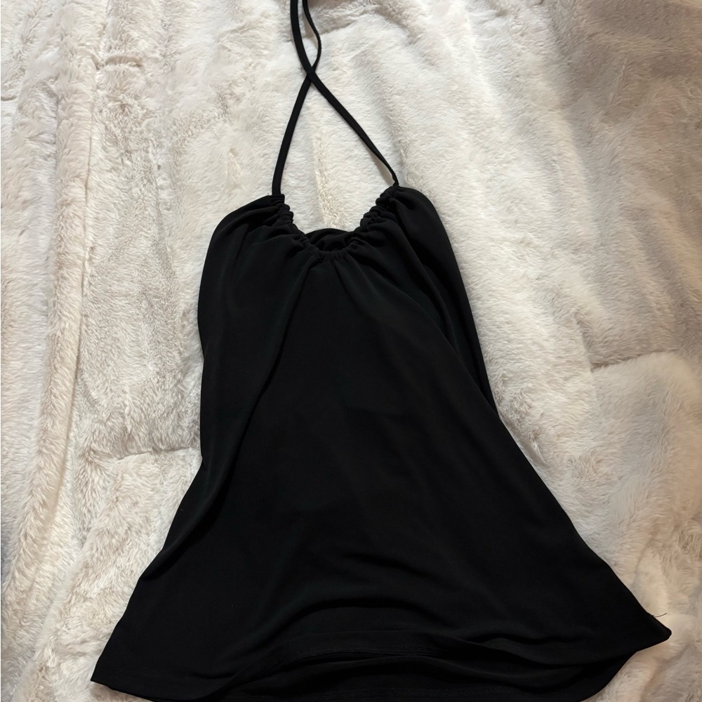 Black Halter Top